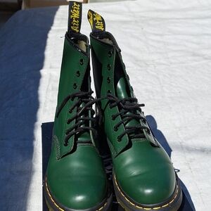 Dr. Martens Forest Green Combat Boots